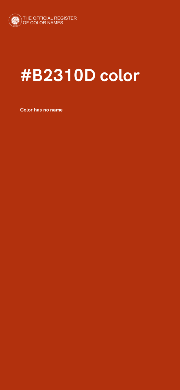 #B2310D color image