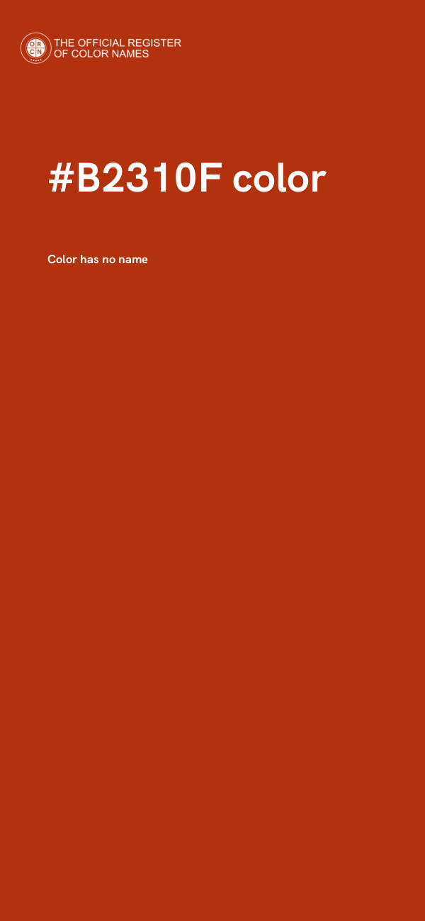 #B2310F color image