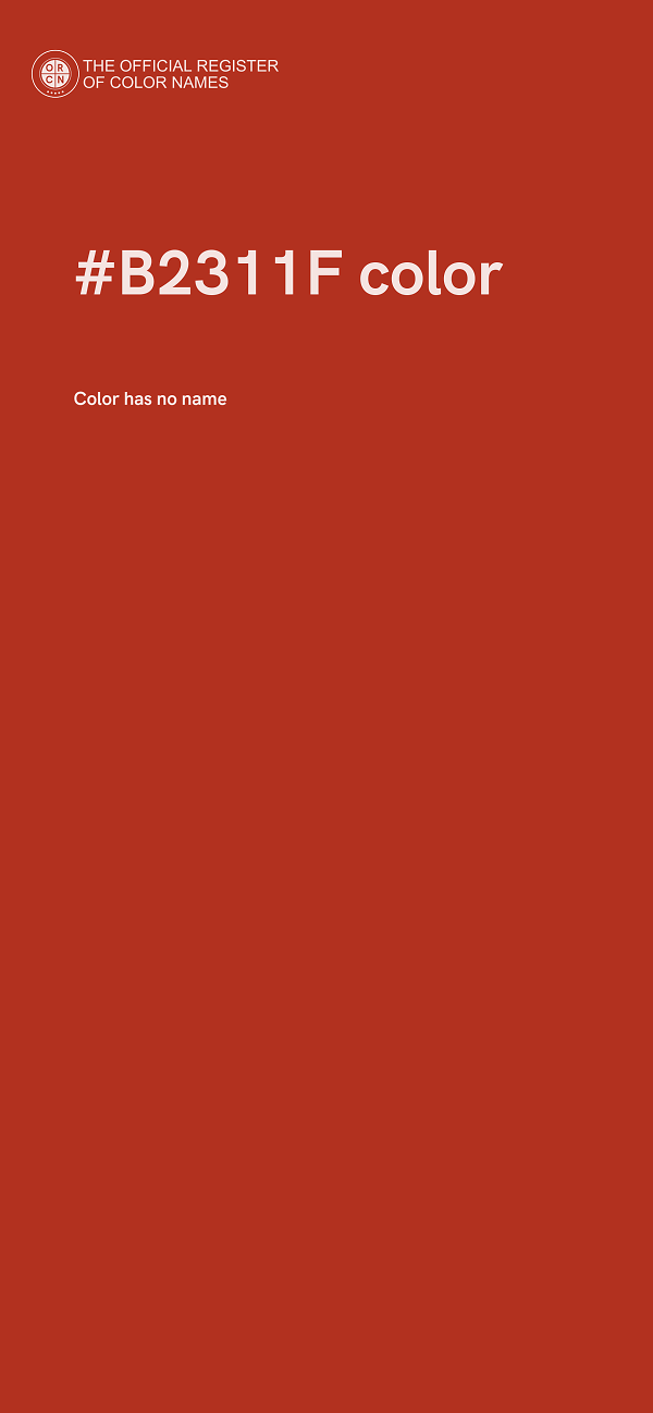 #B2311F color image