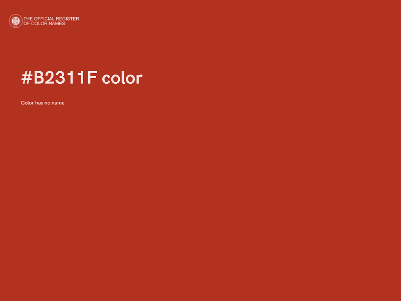 #B2311F color image