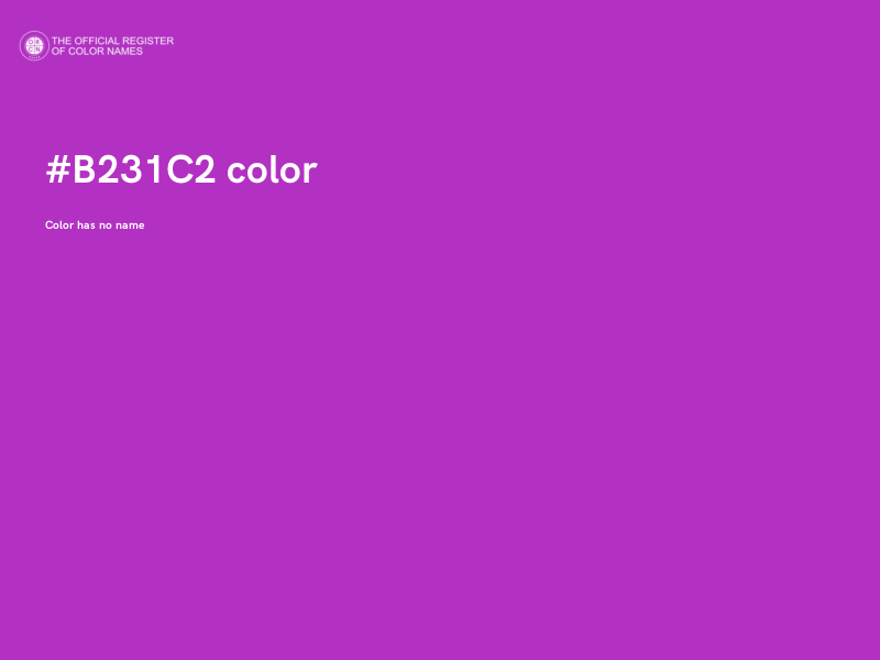 #B231C2 color image