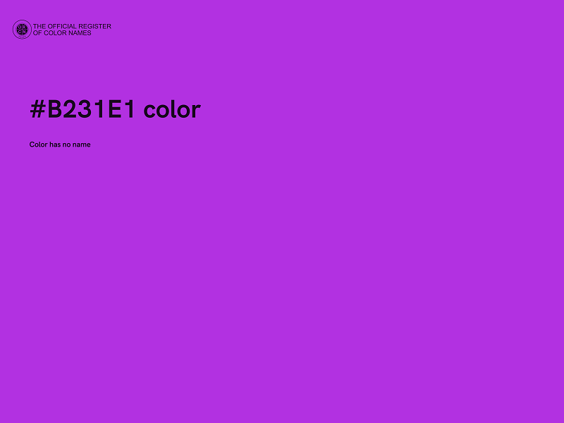 #B231E1 color image