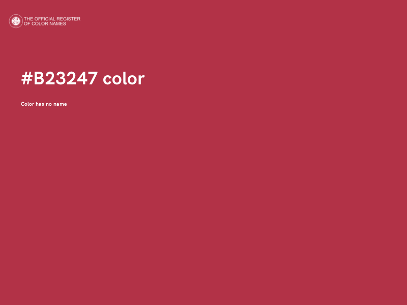 #B23247 color image