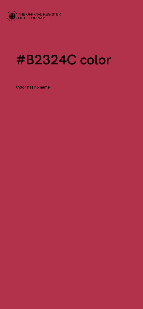 #B2324C color image