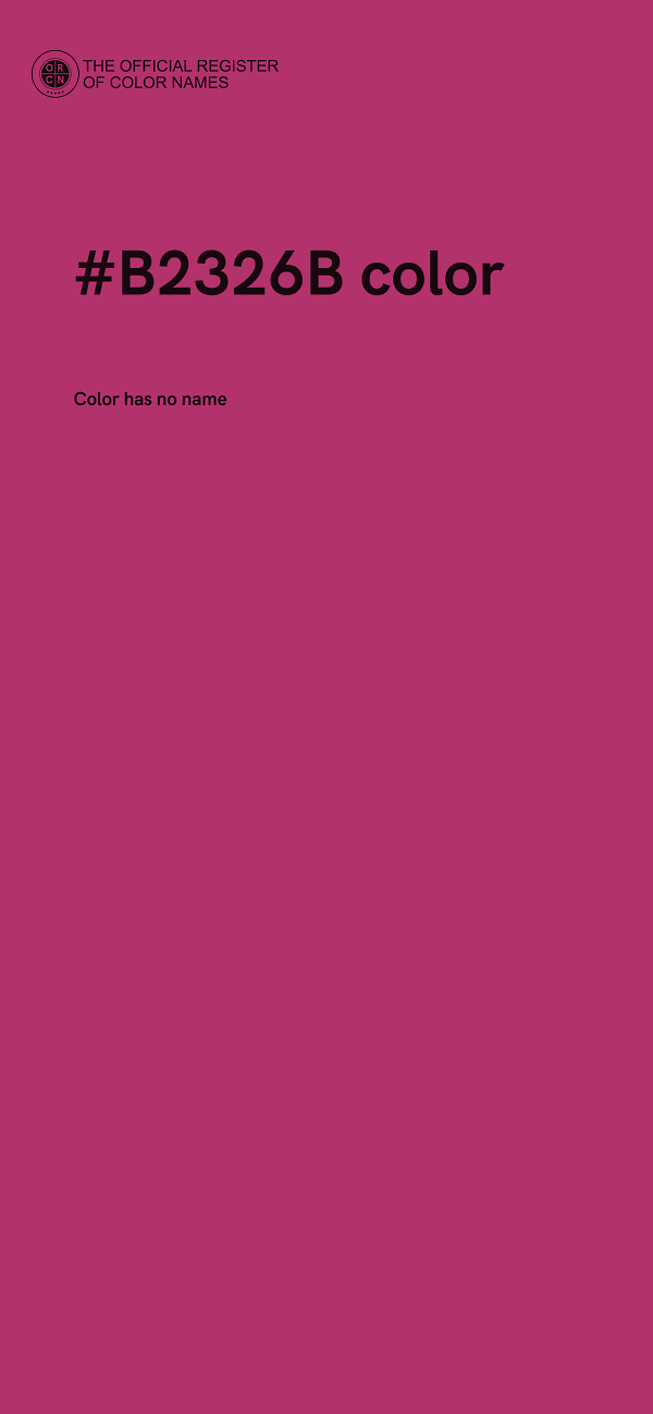 #B2326B color image