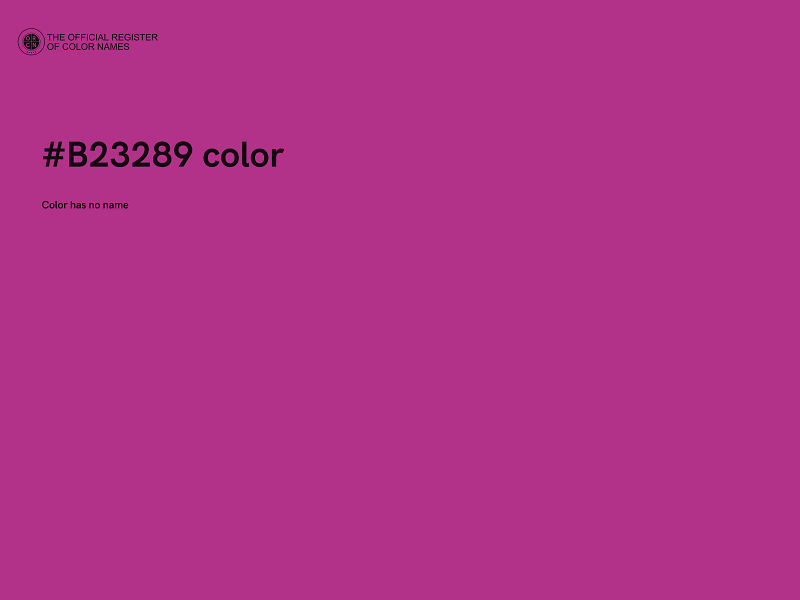 #B23289 color image