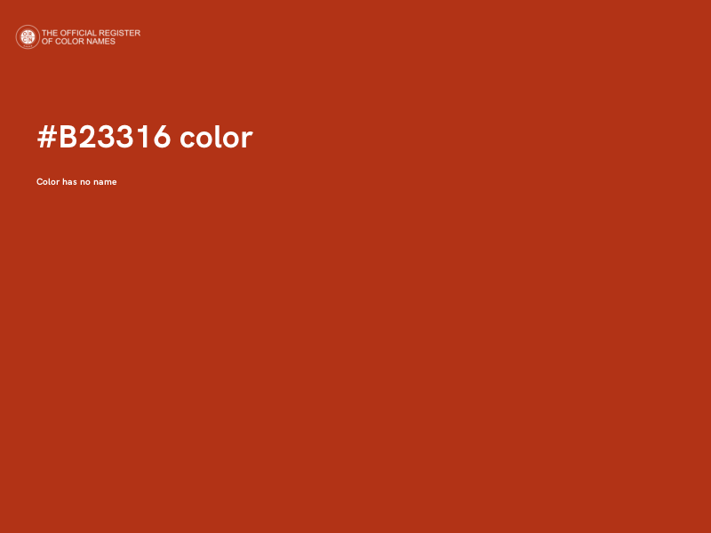 #B23316 color image