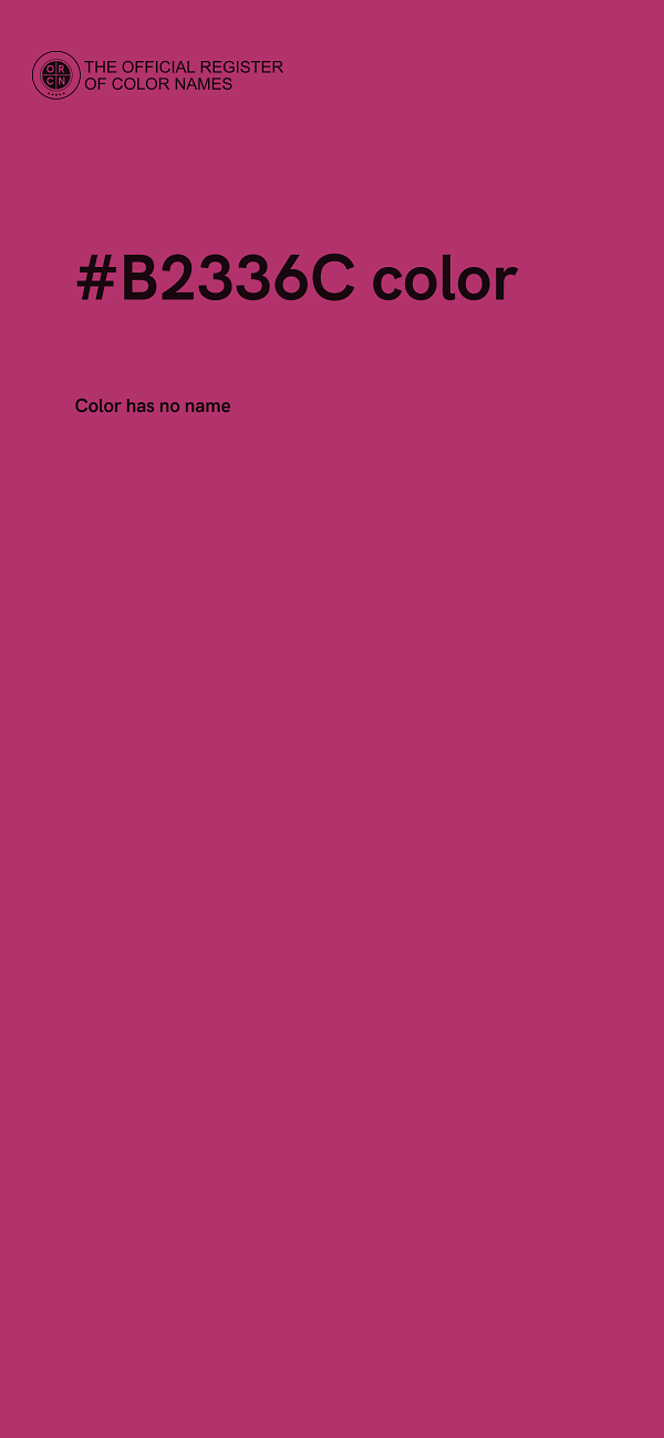 #B2336C color image