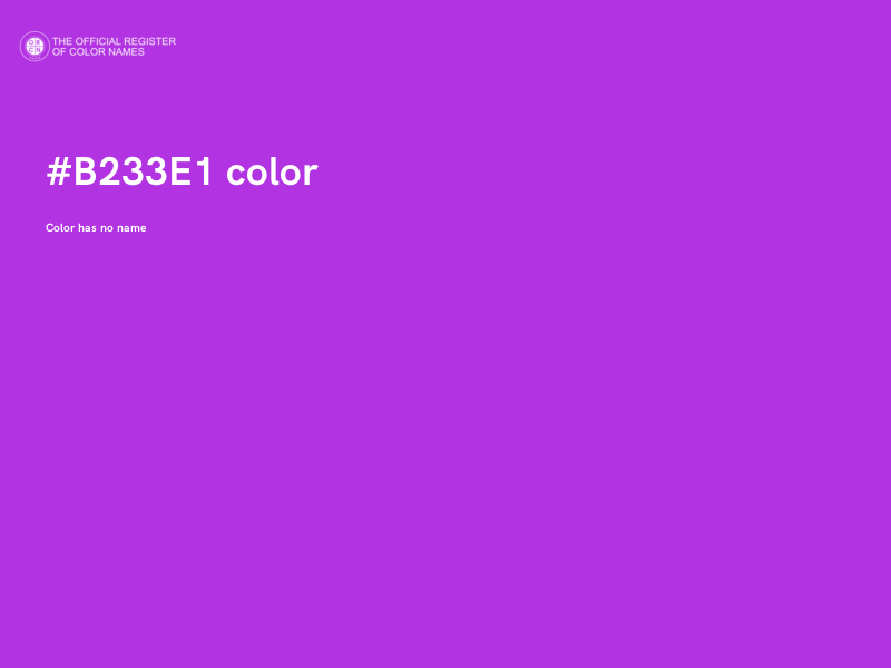 #B233E1 color image