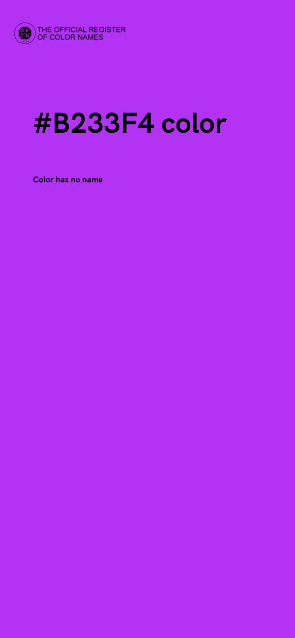 #B233F4 color image