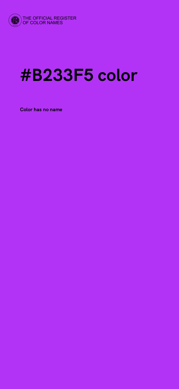#B233F5 color image