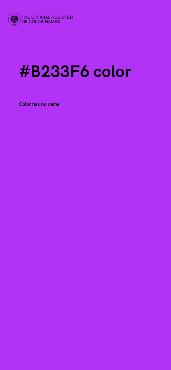 #B233F6 color image