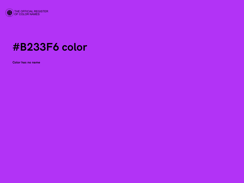 #B233F6 color image