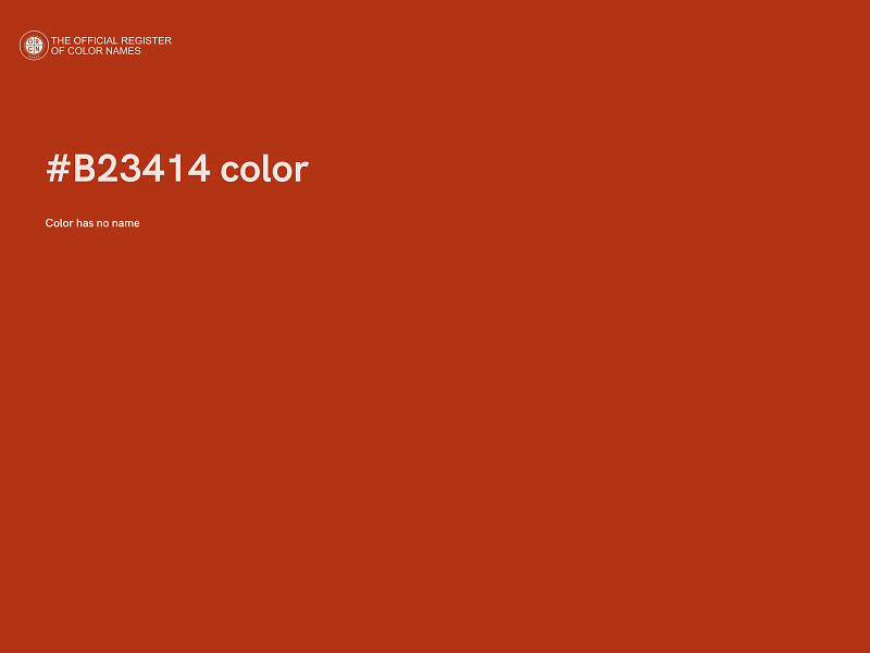 #B23414 color image