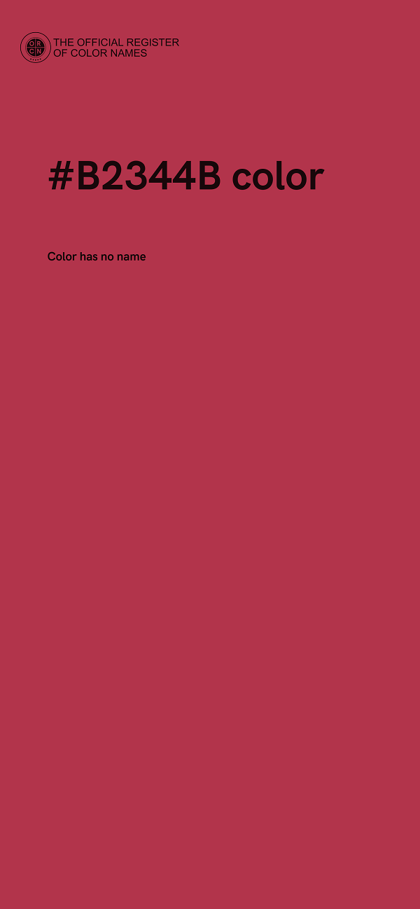#B2344B color image