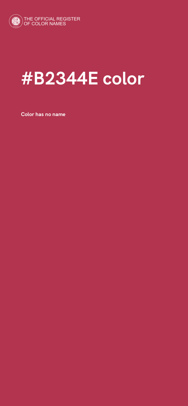 #B2344E color image