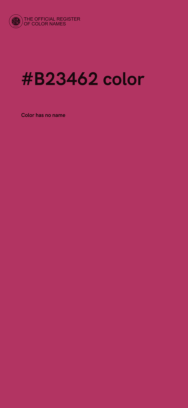 #B23462 color image