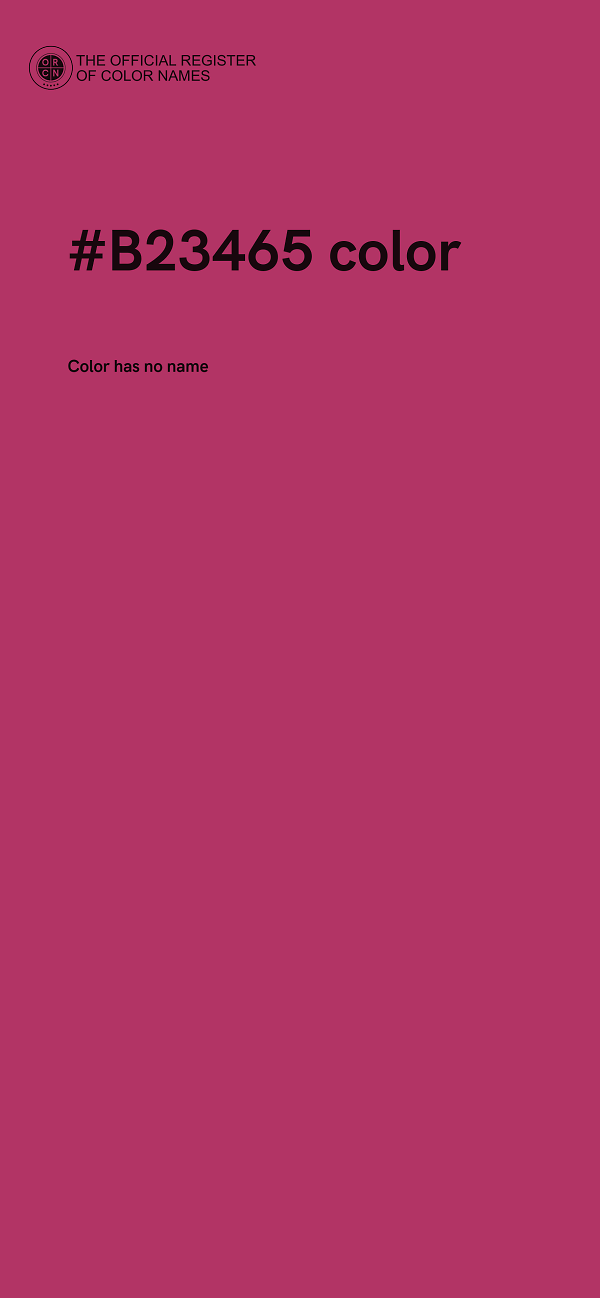 #B23465 color image