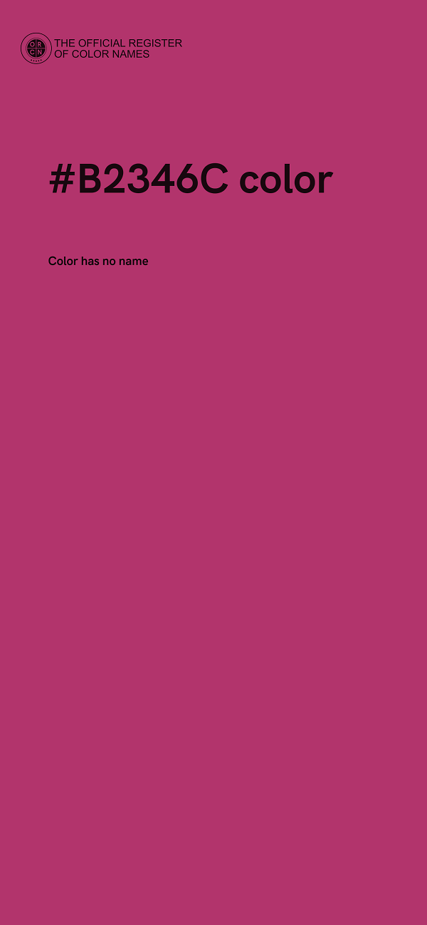 #B2346C color image