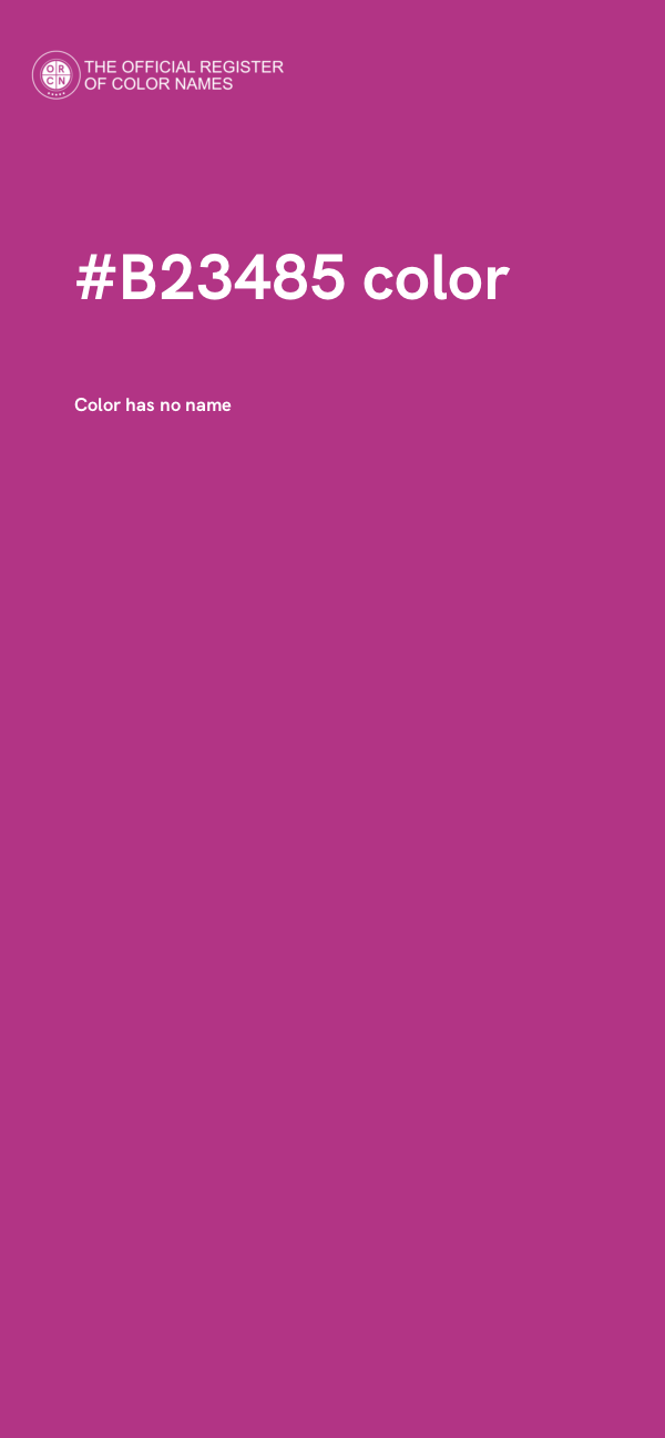 #B23485 color image