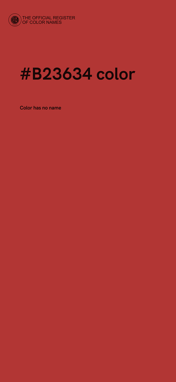 #B23634 color image