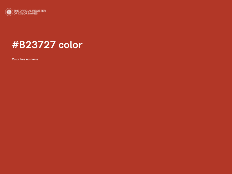 #B23727 color image