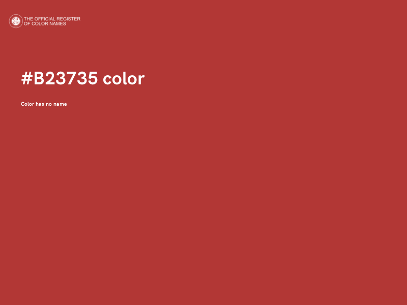 #B23735 color image