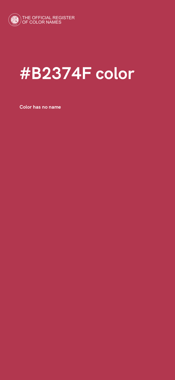 #B2374F color image