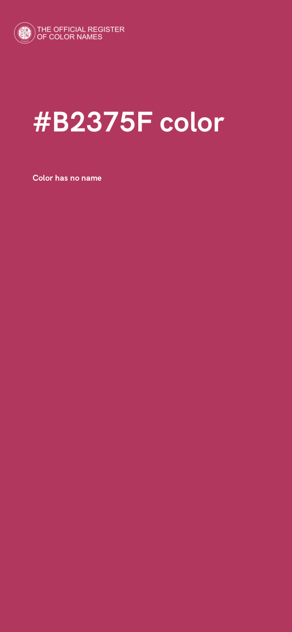 #B2375F color image