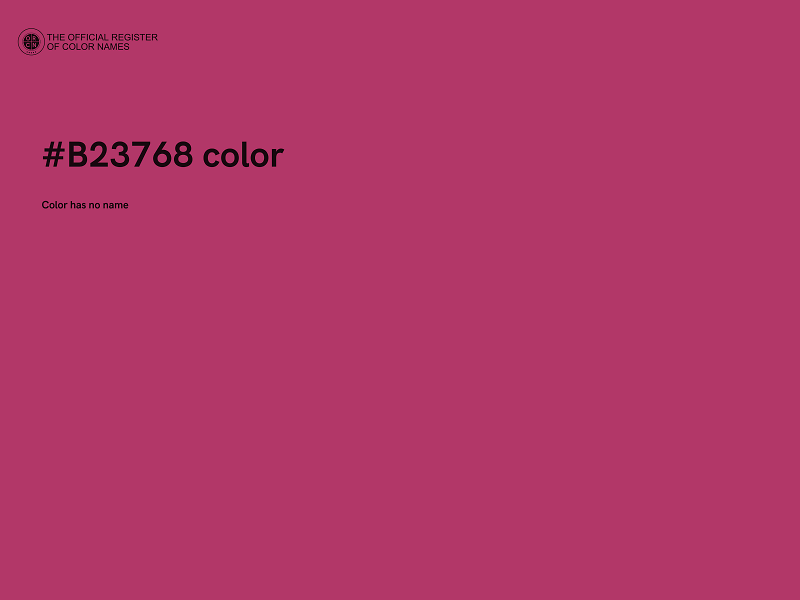 #B23768 color image