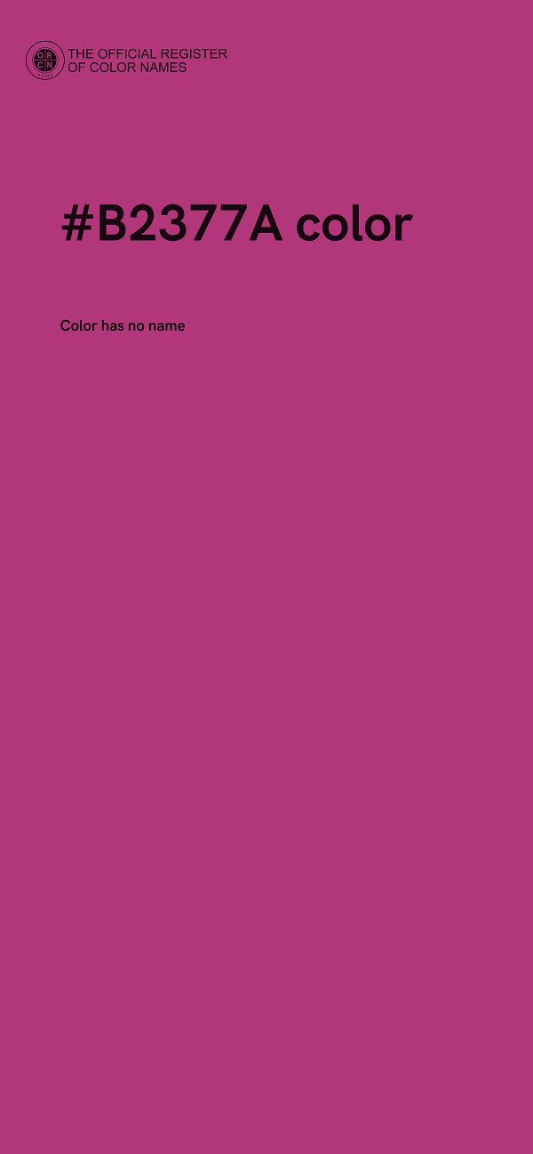 #B2377A color image