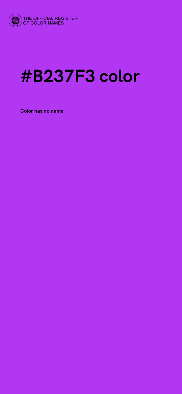 #B237F3 color image