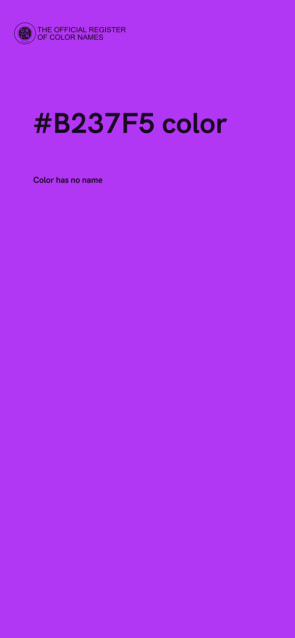 #B237F5 color image