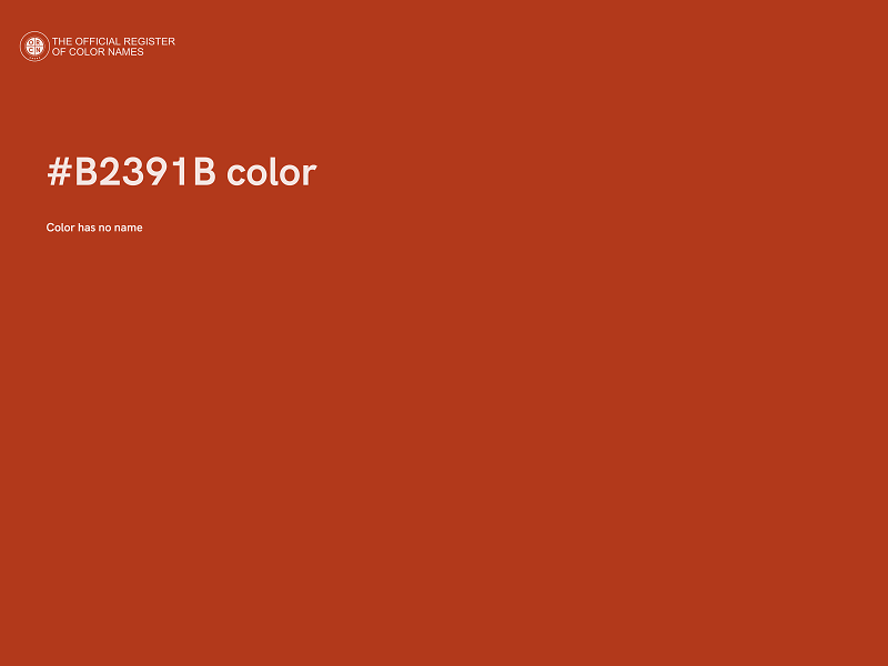 #B2391B color image