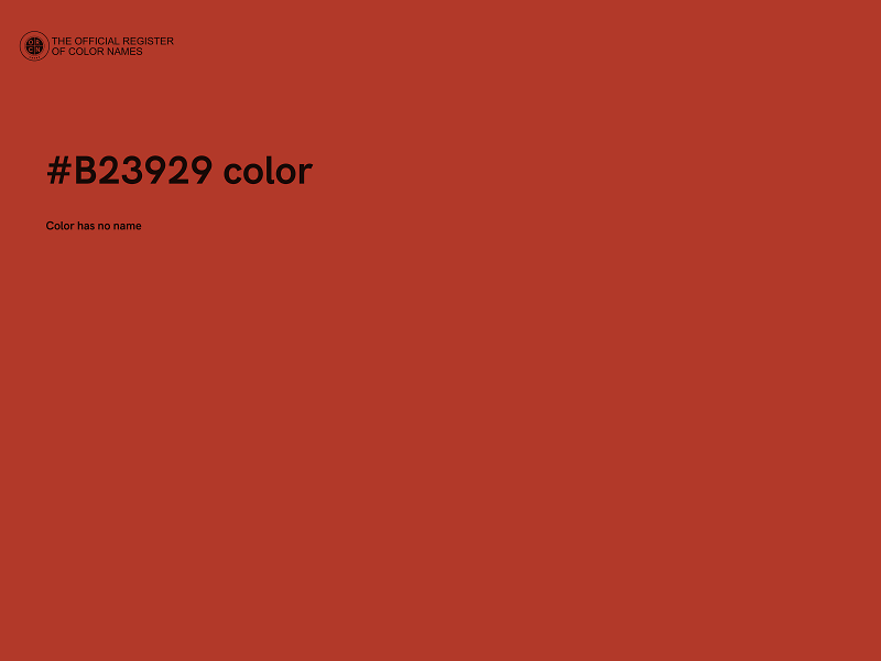 #B23929 color image