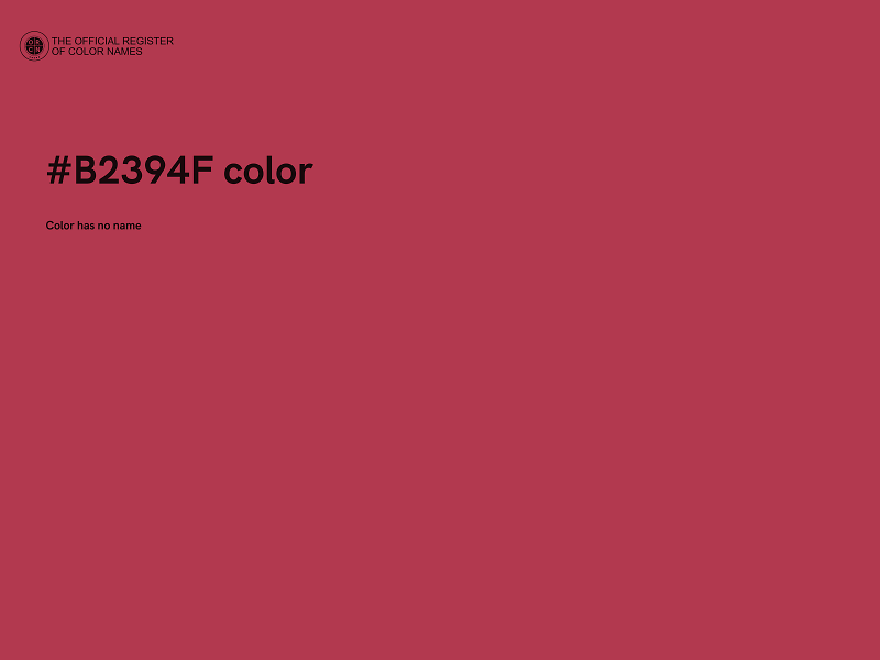 #B2394F color image
