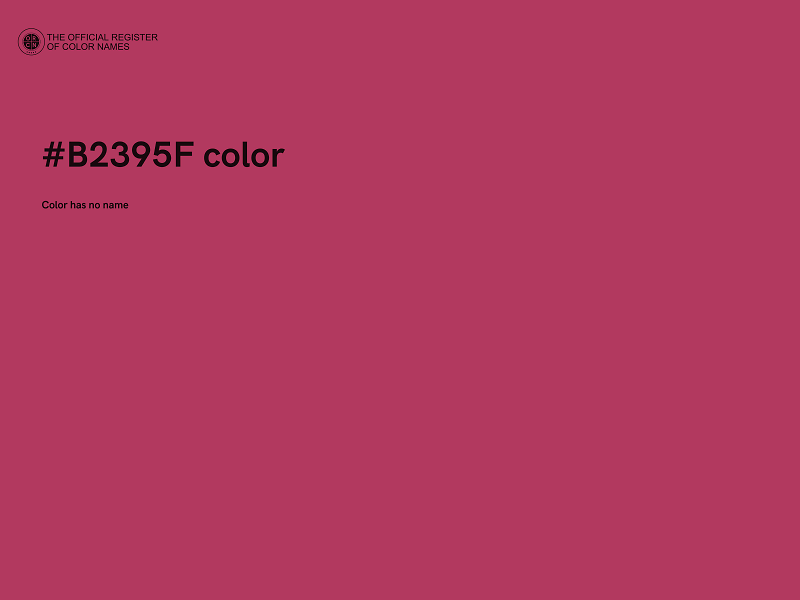 #B2395F color image