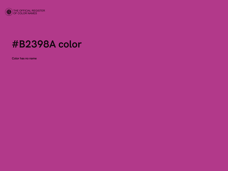 #B2398A color image