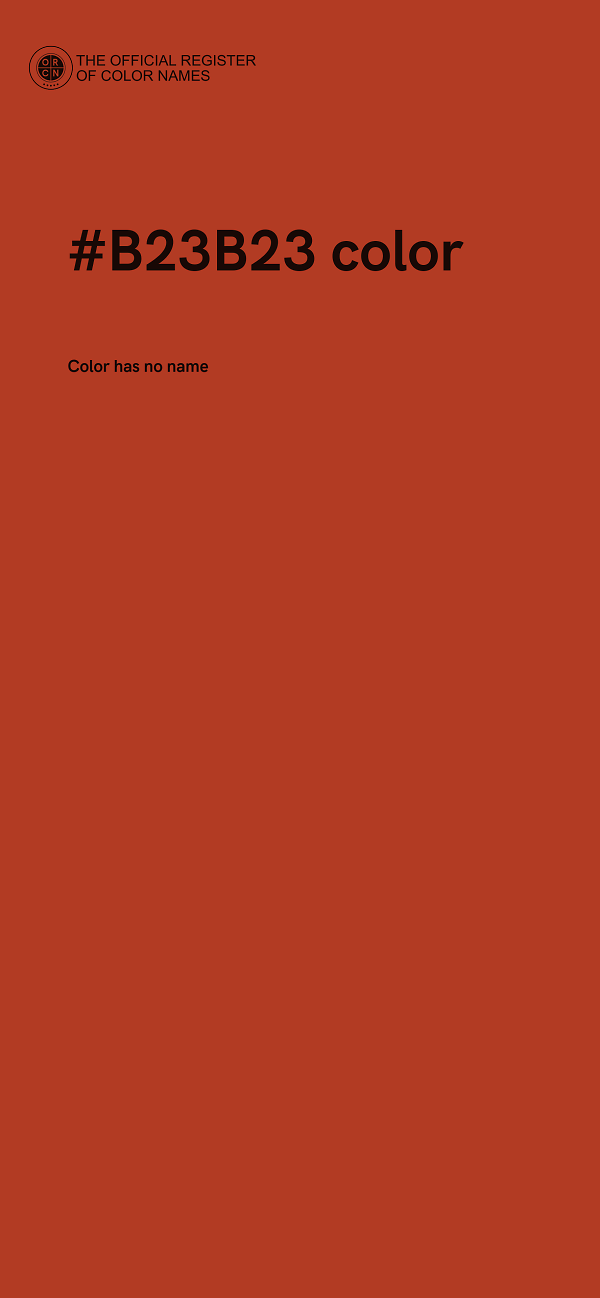 #B23B23 color image