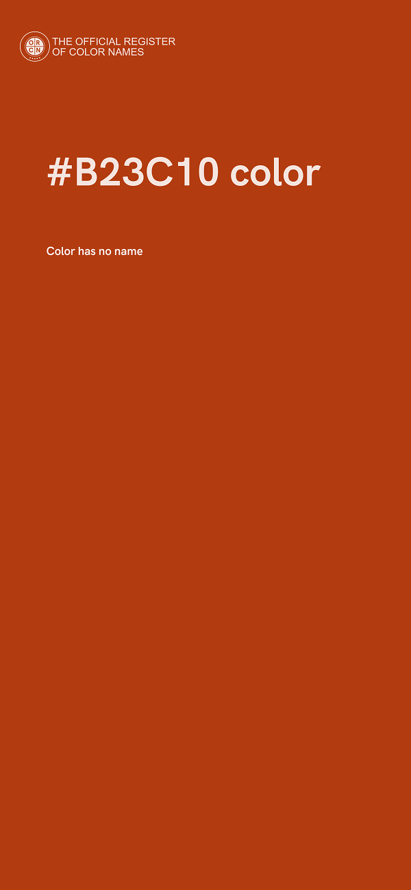 #B23C10 color image