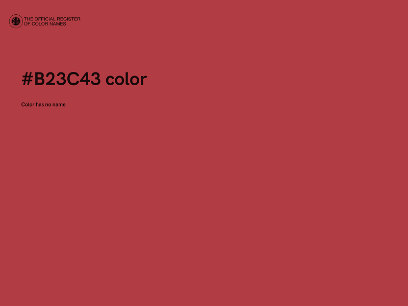 #B23C43 color image