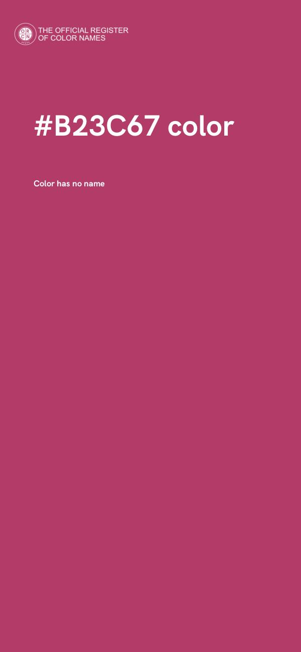 #B23C67 color image