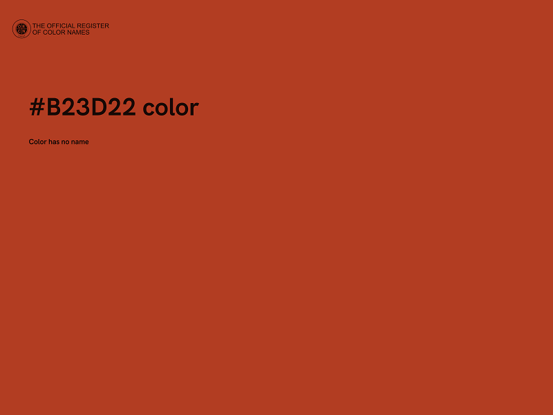 #B23D22 color image