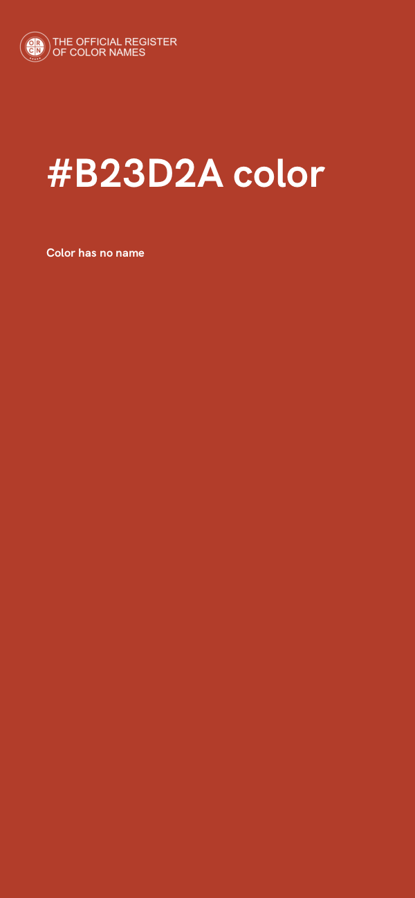 #B23D2A color image