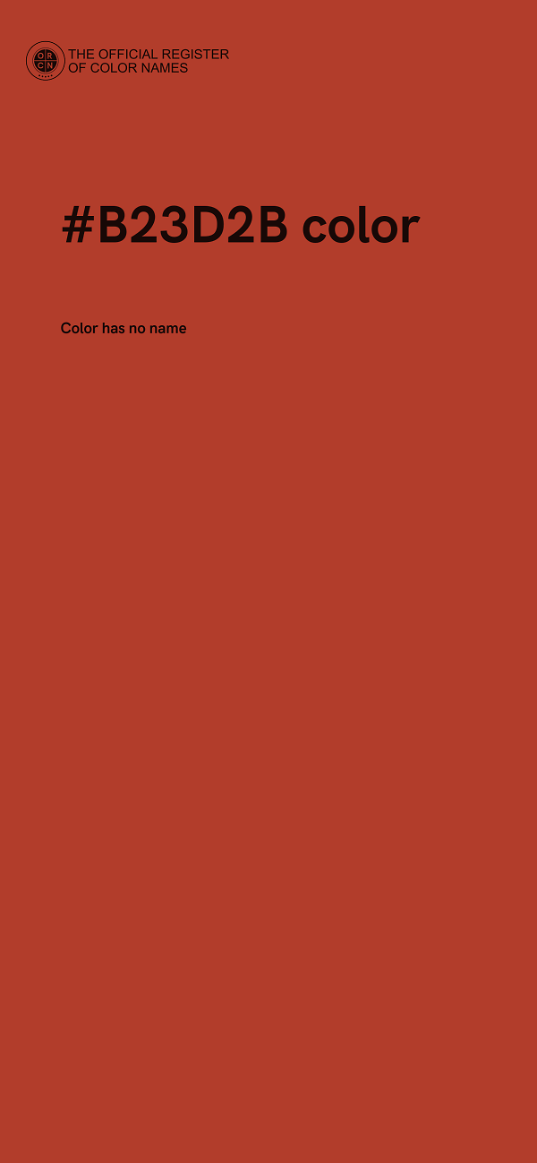 #B23D2B color image