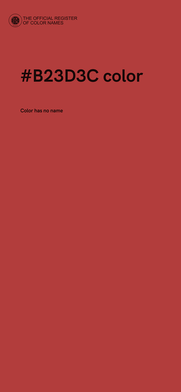 #B23D3C color image