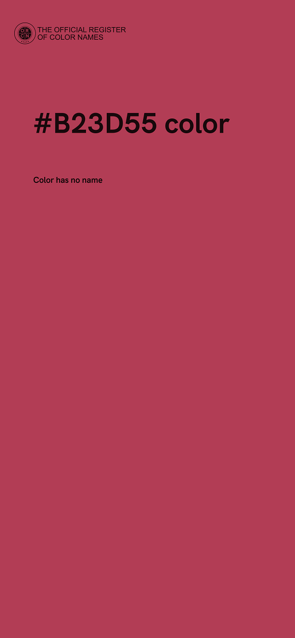 #B23D55 color image