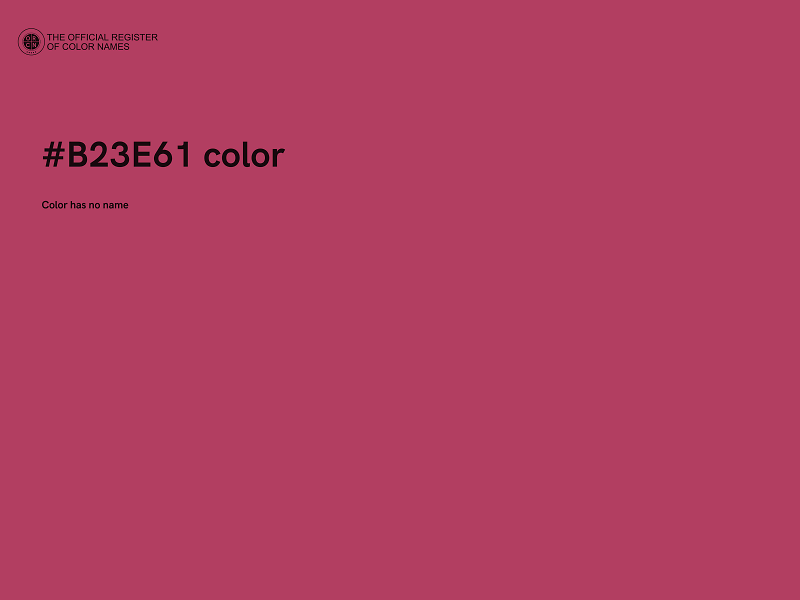#B23E61 color image
