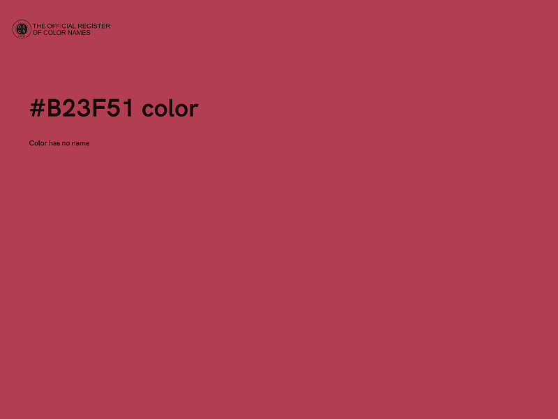 #B23F51 color image