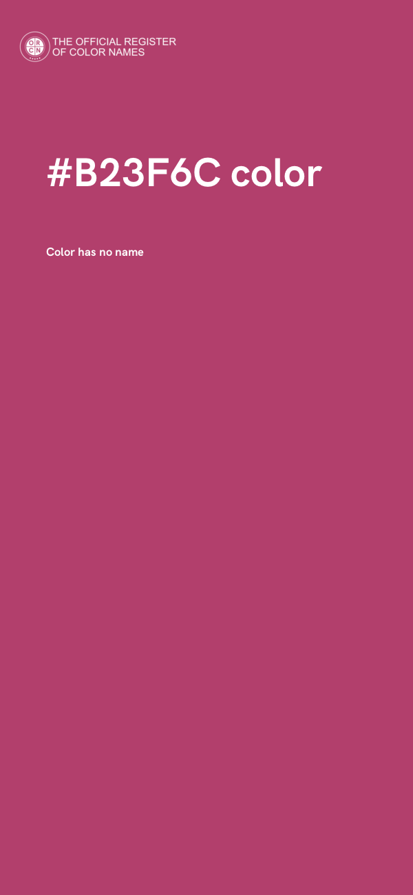 #B23F6C color image